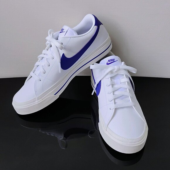 Nike Women's Court Legacy Next Nature Sneaker in Amazing White/Deep Night-Sail - Picture 10 of 12